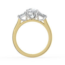 The Selene Ring - Cushion & Trapezoid Trilogy