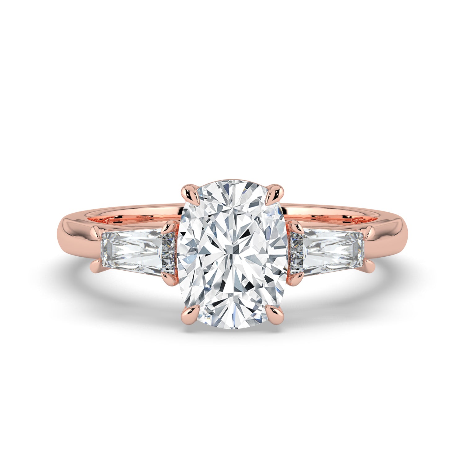 The Maia Ring – Cushion & Baguette Trilogy – The Jewel Concierge