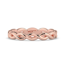 The Elysande Wedding Band - Braided Gold