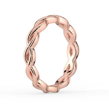 The Elysande Wedding Band - Braided Gold