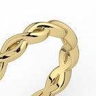 The Elysande Wedding Band - Braided Gold
