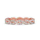 The Elysande Wedding Band - Braided Pavé