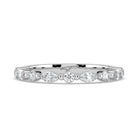 The Vega Wedding Band - Marquise & Round Accents