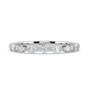 The Vega Wedding Ring — Marquise & Round Accents Lab-Grown Diamond Wedding Band | The Jewel Concierge