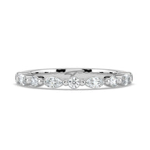 The Vega Wedding Band - Marquise & Round Accents