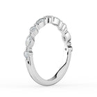The Vega Wedding Band - Marquise & Round Accents
