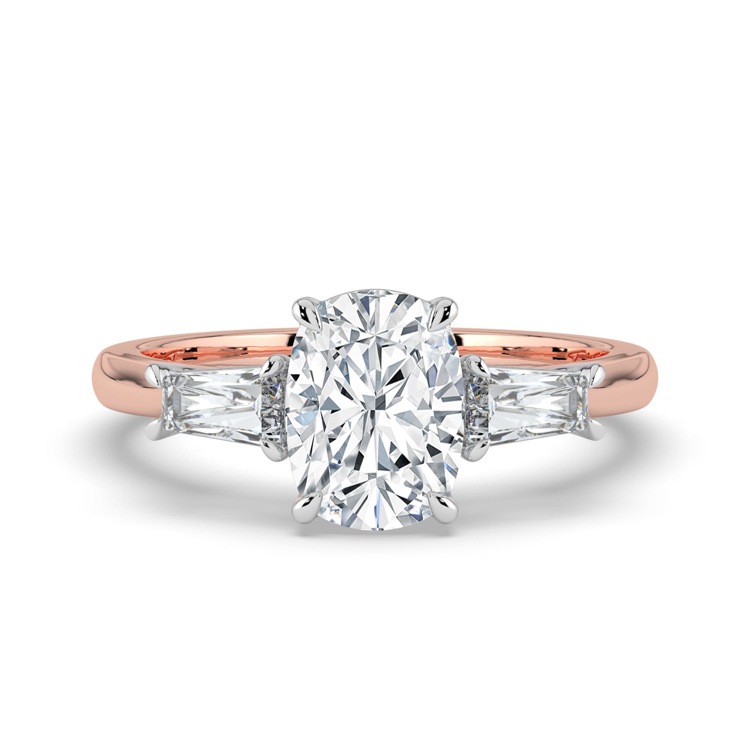 The Maia Ring – Cushion & Baguette Trilogy – The Jewel Concierge