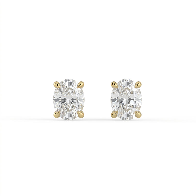 The Althea Earrings - Oval Lab-grown Diamond Studs | The Jewel Concierge