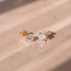 The Althea Earrings — 4 Claw Round Cut Lab-Grown Diamond Studs | The Jewel Concierge