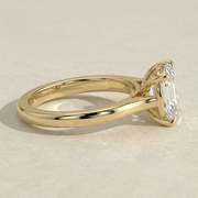 The Aria Ring — East-West Emerald Solitaire Lab-Grown Diamond Engagement Ring | The Jewel Concierge