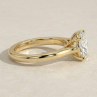 The Aria Ring - East-West Oval Solitaire
