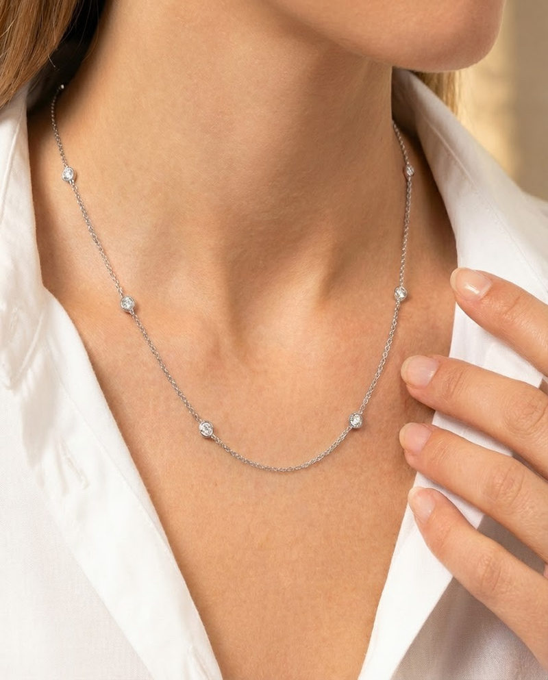 Bezel By The Yard Necklace – The Jewel Concierge