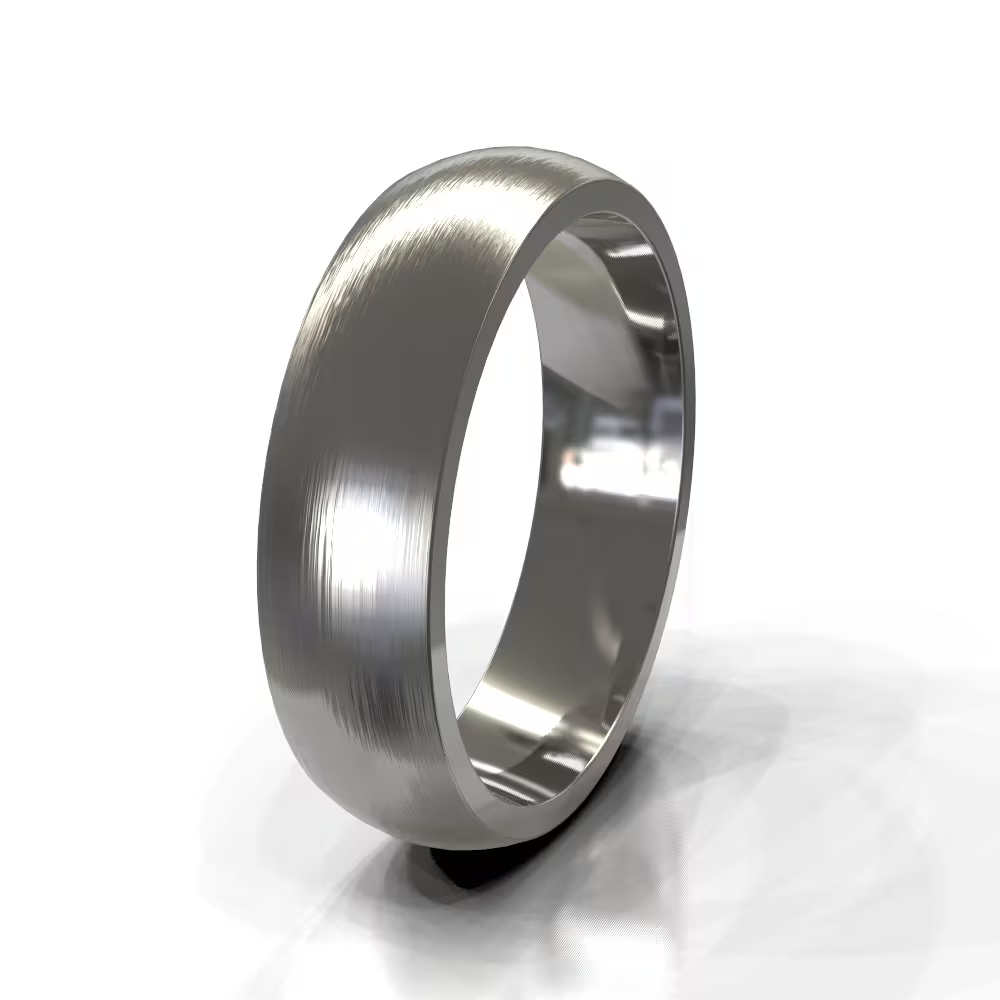 Brushed Classic Comfort Fit Men's Wedding Band