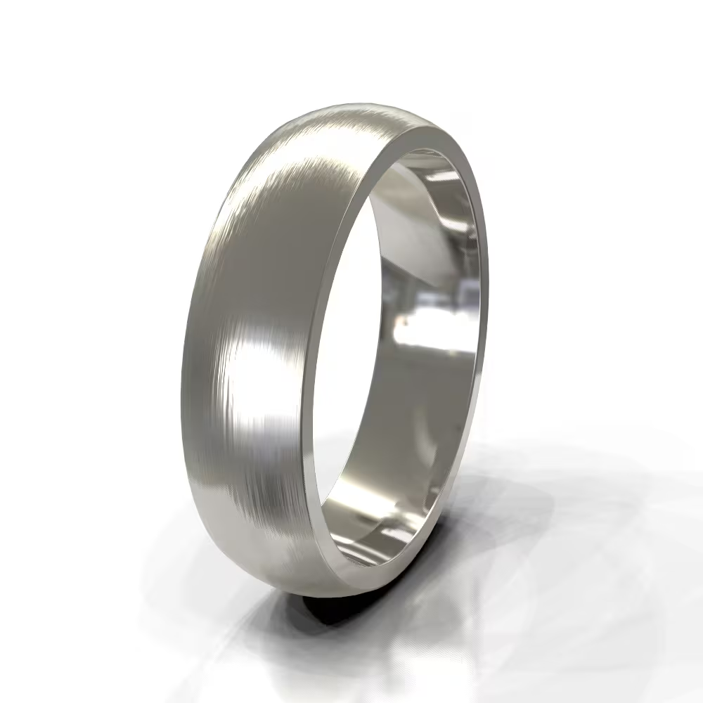 Brushed Classic Comfort Fit Men's Wedding Band