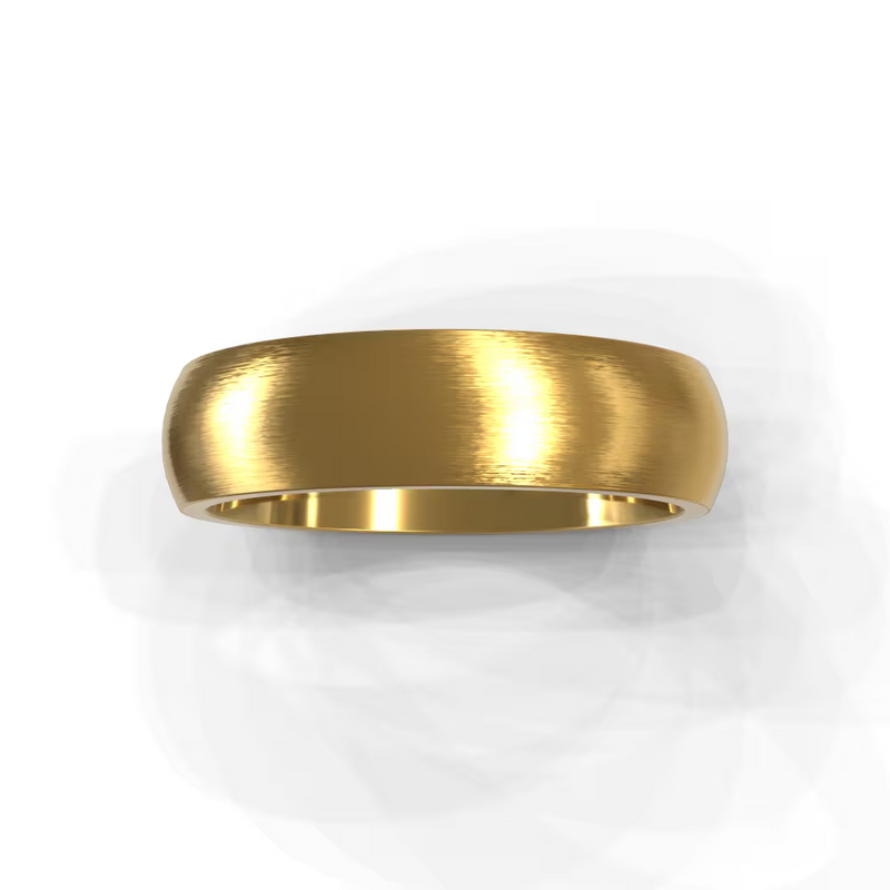 Brushed Classic Comfort Fit Men's Wedding Band