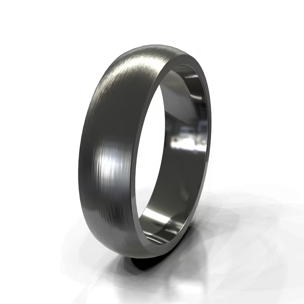 Brushed Classic Comfort Fit Men's Wedding Band