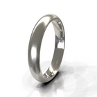 Brushed Domed Men's Wedding Band