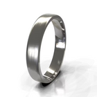 Brushed Classic Flat Men's Wedding Band