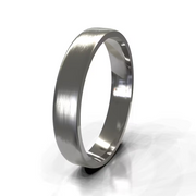 The Dakota Ring — Brushed Flat Men's Wedding Band in Platinum | The Jewel Concierge