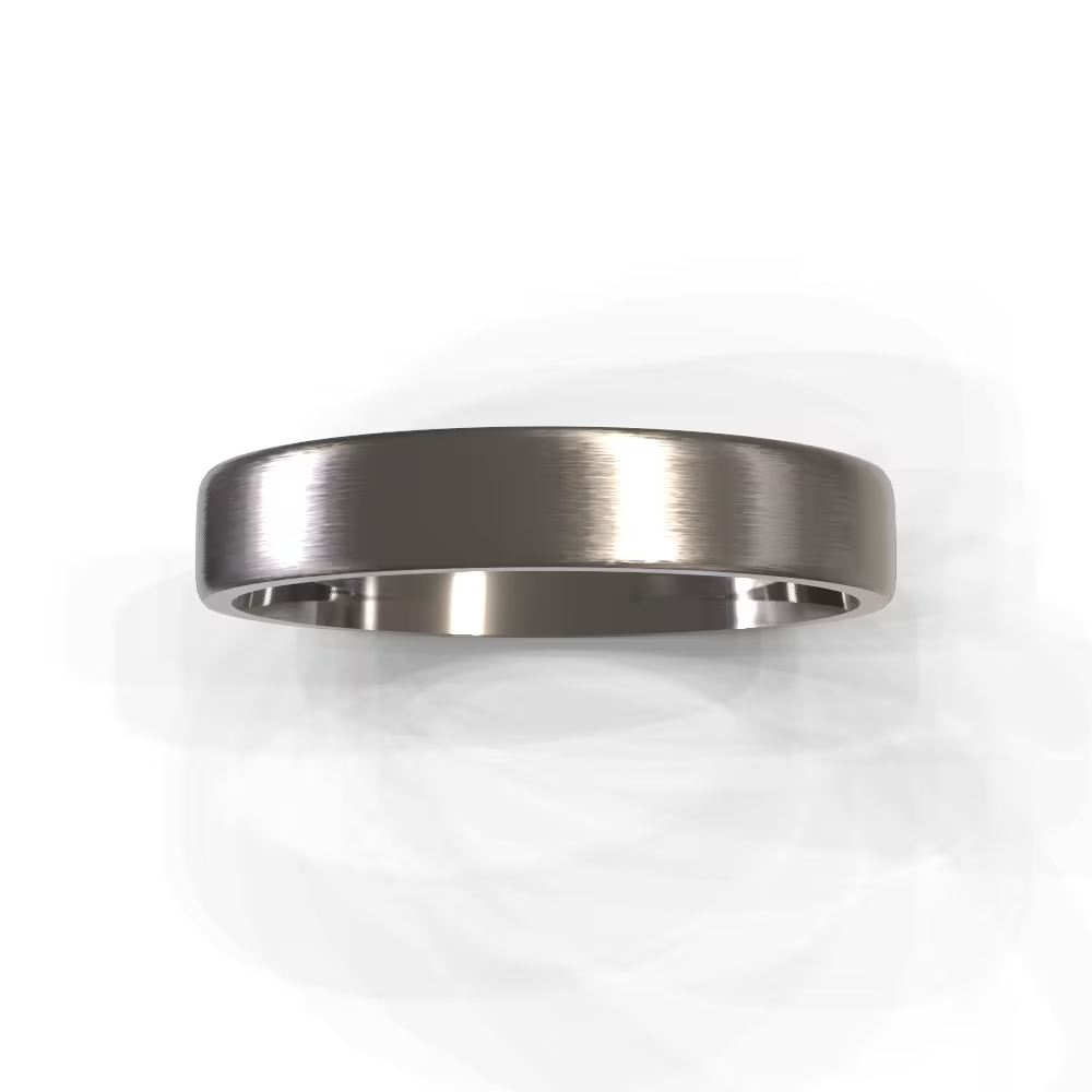 Brushed Classic Flat Men's Wedding Band
