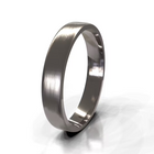 Brushed Classic Flat Men's Wedding Band
