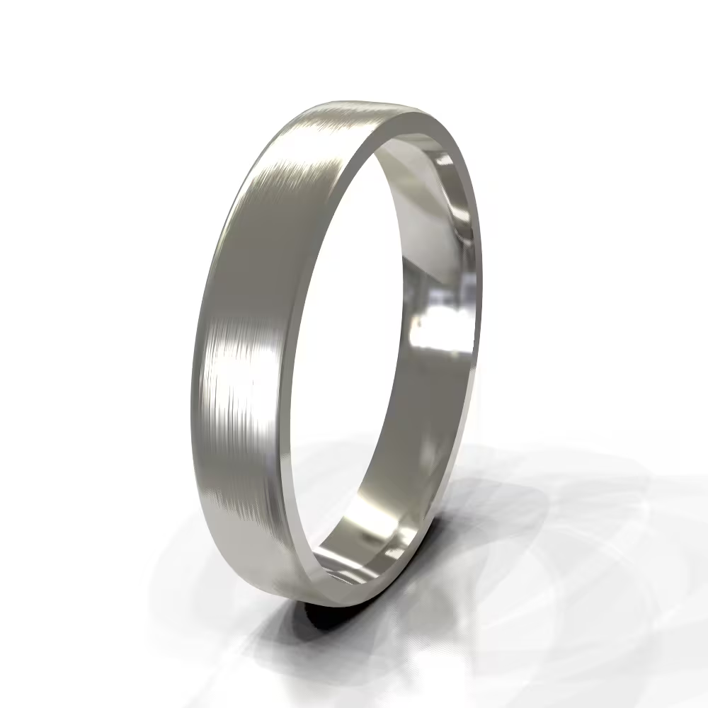 Brushed Classic Flat Men's Wedding Band