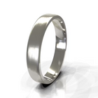 Brushed Classic Flat Men's Wedding Band