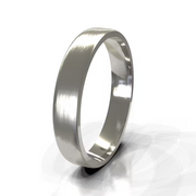 The Dakota Ring — Brushed Flat Men's Wedding Band in White Gold | The Jewel Concierge