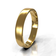 The Dakota Ring — Brushed Flat Men's Wedding Band in Yellow Gold | The Jewel Concierge