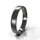 Brushed Classic Flat Men's Wedding Band