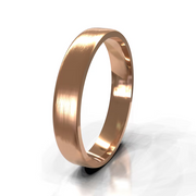 The Dakota Ring — Brushed Flat Men's Wedding Band in Rose Gold | The Jewel Concierge