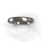 Brushed Domed Men's Wedding Band