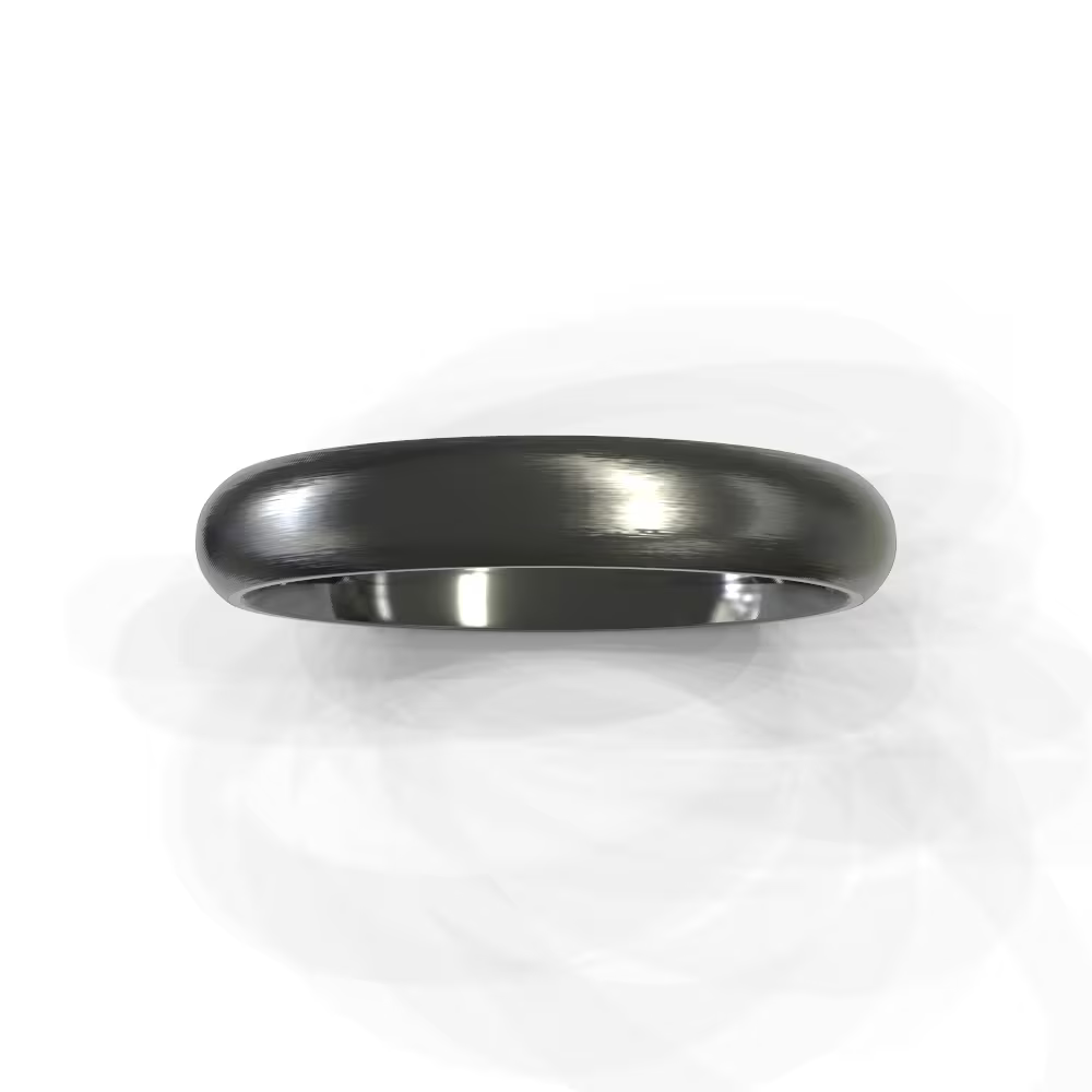 Brushed Domed Men's Wedding Band