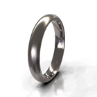 Brushed Domed Men's Wedding Band
