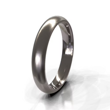 Brushed Domed Men's Wedding Band