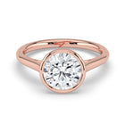 The Polaris Ring - Round Bezel Solitaire