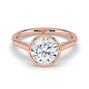 The Polaris Ring – Round Bezel Solitaire – The Jewel Concierge