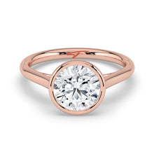The Polaris Ring - Round Bezel Solitaire