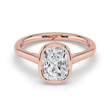 The Polaris Ring - Elongated Cushion Bezel Solitaire