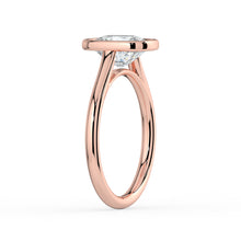 The Polaris Ring - Elongated Cushion Bezel Solitaire