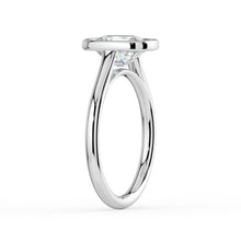 The Polaris Ring - Elongated Cushion Bezel Solitaire