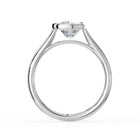The Polaris Ring - Elongated Cushion Bezel Solitaire