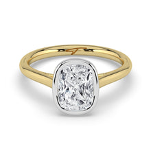 The Polaris Ring - Elongated Cushion Bezel Solitaire