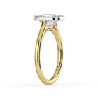 The Polaris Ring - Elongated Cushion Bezel Solitaire