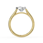 The Polaris Ring - Elongated Cushion Bezel Solitaire