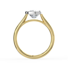 The Polaris Ring - Elongated Cushion Bezel Solitaire
