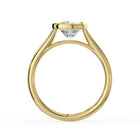 The Polaris Ring - Elongated Cushion Bezel Solitaire