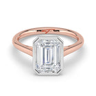The Polaris Ring - Emerald Bezel Solitaire