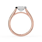 The Polaris Ring - Emerald Bezel Solitaire