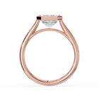 The Polaris Ring - Emerald Bezel Solitaire